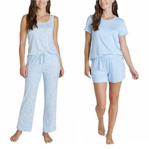 Womens Eddie Bauer 4 piece pajama set size L